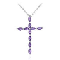 Amethyst Silver Necklace