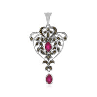 Madagascar Ruby Silver Pendant