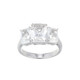 White Topaz Silver Ring