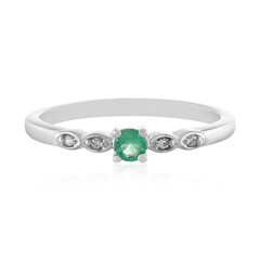 Ethiopian Emerald Silver Ring