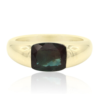 9K Green Tibetanite Gold Ring