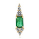 9K Zambian Emerald Gold Pendant