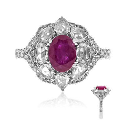 18K AAA Mozambique Ruby Gold Ring (CIRARI)