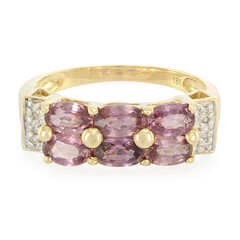 18K Unheated Padparadscha Sapphire Gold Ring (AMAYANI)