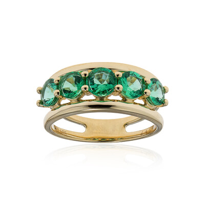 14K Muzo Colombian Emerald Gold Ring (de Melo)