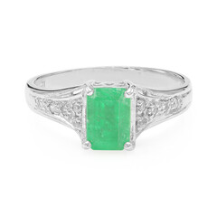 Bahia Emerald Silver Ring