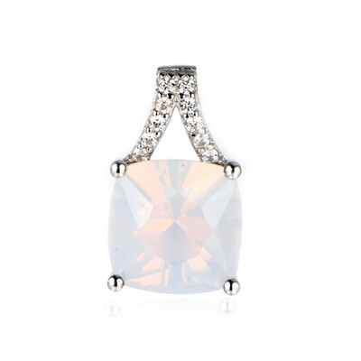 Blue Moon Quartz Silver Pendant