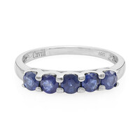 Burmese Blue Sapphire Silver Ring