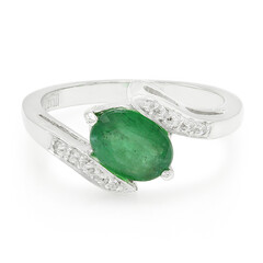 Bahia Emerald Silver Ring