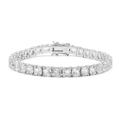 White Topaz Silver Bracelet