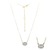 18K SI1 (G) Diamond Gold Necklace