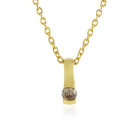 I4 Champagne Diamond Silver Necklace