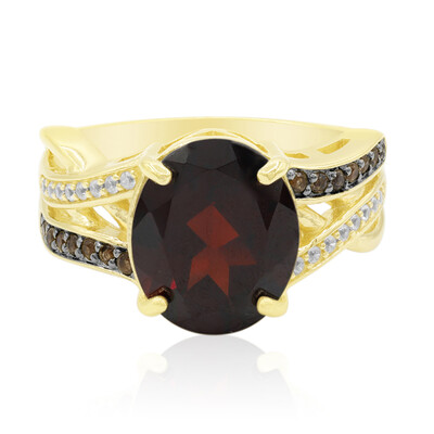 Garnet Silver Ring