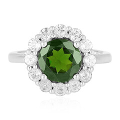 Russian Diopside Silver Ring