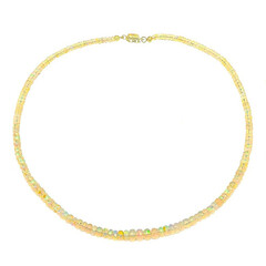 Welo Opal Silver Necklace