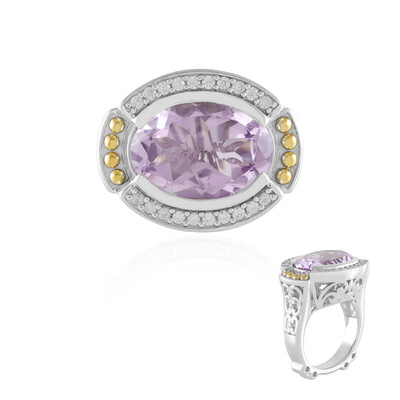Rose de France Amethyst Silver Ring (Dallas Prince Designs)