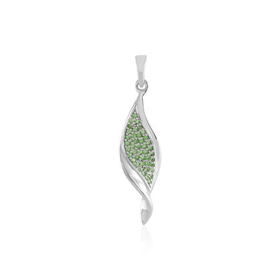 Tanzanian Tsavorite Silver Pendant