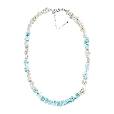 Larimar Silver Necklace