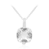 White Topaz Silver Necklace