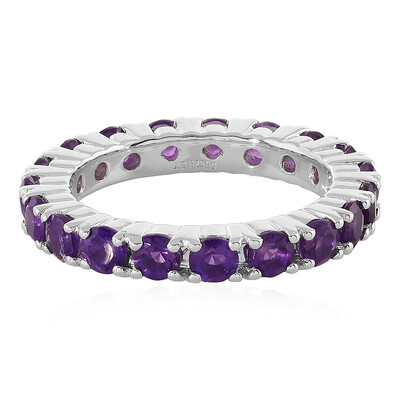 Zambian Amethyst Silver Ring
