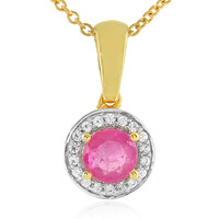 Madagascar Pink Sapphire Silver Necklace