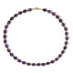 Purple quartz Silver Necklace