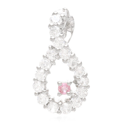 Padparadscha Sapphire Silver Pendant