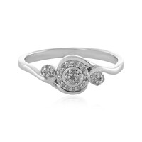 I1 (I) Diamond Silver Ring
