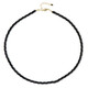 Black Spinel Silver Necklace