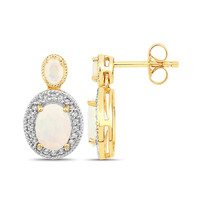 Welo Opal Silver Earrings