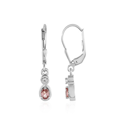 Malaya Garnet Silver Earrings