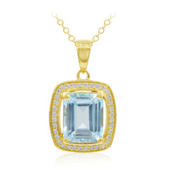 Sky Blue Topaz Silver Necklace