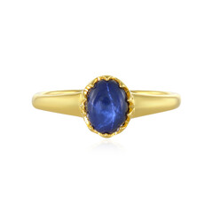 Blue Star Sapphire Silver Ring