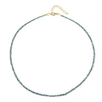 Blue Diamond Silver Necklace