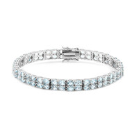 Sky Blue Topaz Silver Bracelet