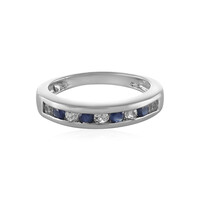 Blue Sapphire Silver Ring