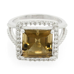 Smoky Quartz Silver Ring