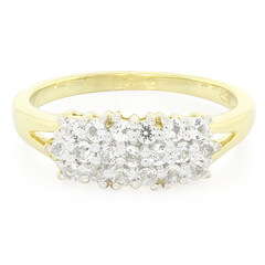 White Topaz Silver Ring