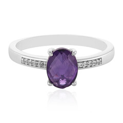 Zambian Amethyst Silver Ring