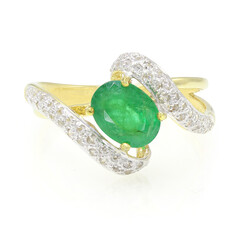 Bahia Emerald Silver Ring