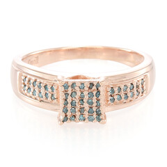 Fancy Diamond Silver Ring