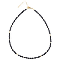 Black Tourmaline Silver Necklace