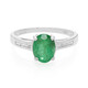 Bahia Emerald Silver Ring