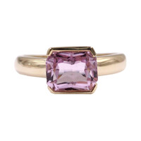 9K Kunzite Gold Ring