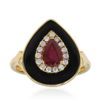 14K Black Onyx Gold Ring (CIRARI)