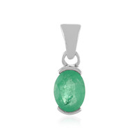 Ethiopian Emerald Silver Pendant