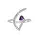 Siberian Amethyst Silver Ring (de Melo)