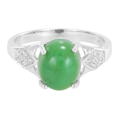 Imperial Chrysoprase Silver Ring