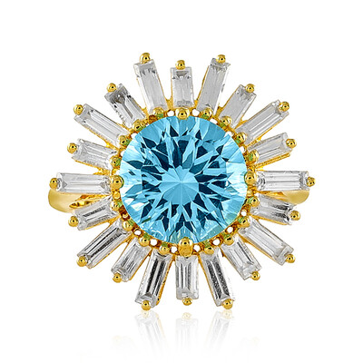 Sky Blue Topaz Silver Ring