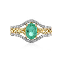 18K Colombian Emerald Gold Ring (AMAYANI)